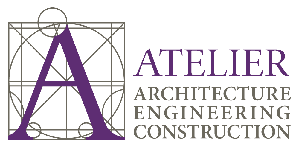 Atelier architecture engineering construction logo
