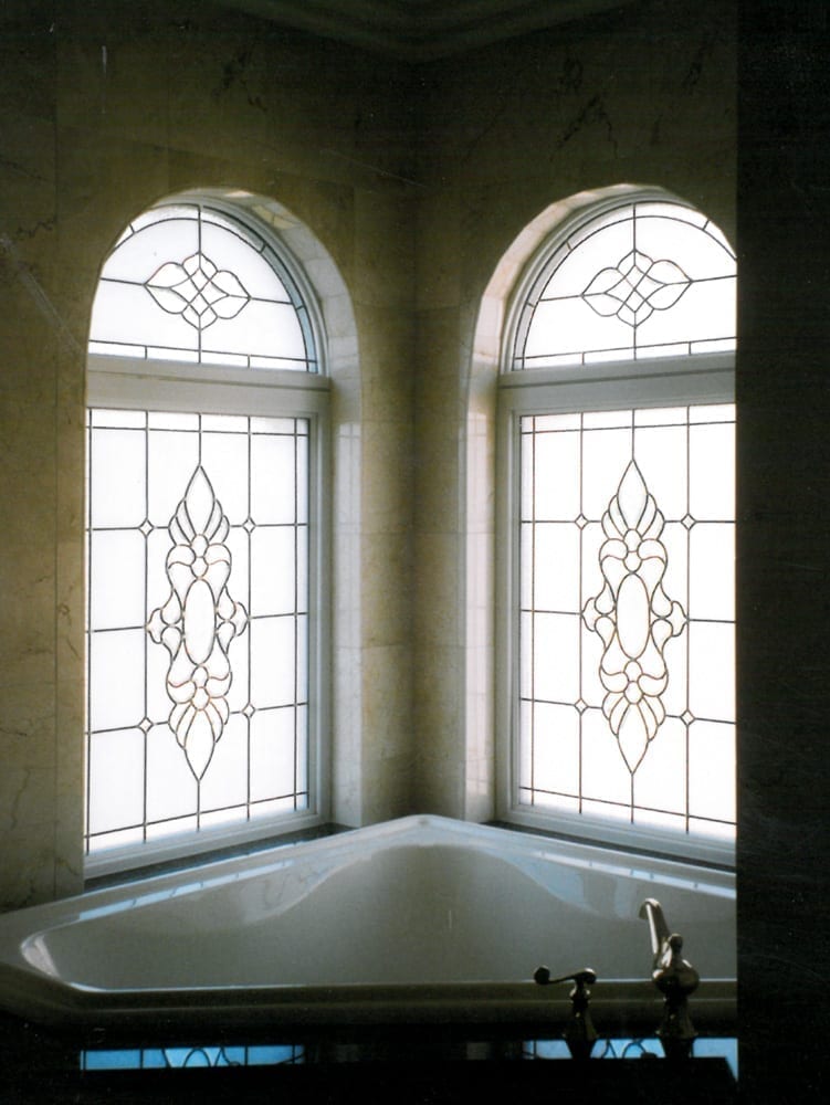 Stained Glass bathroom window design