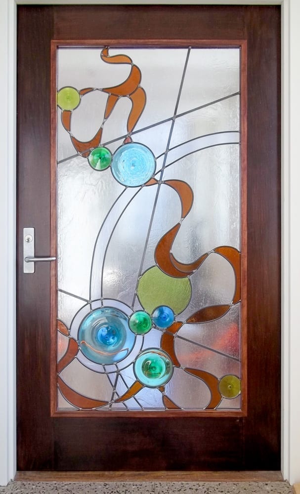 Stained glass door design